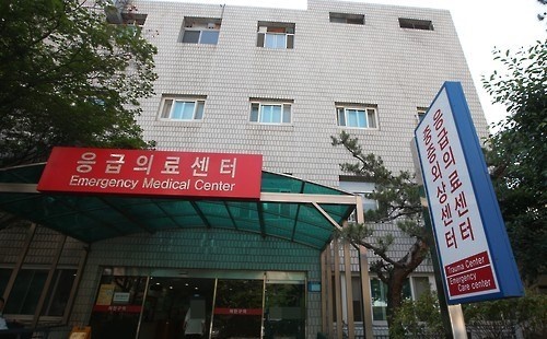 ↑ 중동호흡기증후군(메르스) 감염 환자가 입원 중인 서울시내 한 병원.