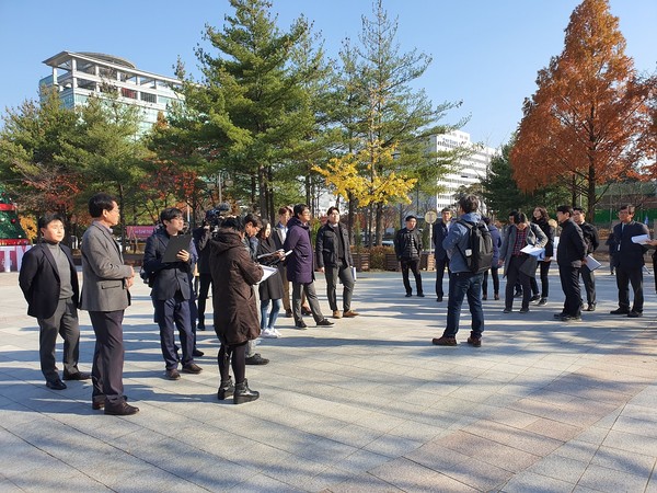 지역 언론과 함께하는 센트럴파크 현장 설명회 개최  ⓒ 대전시