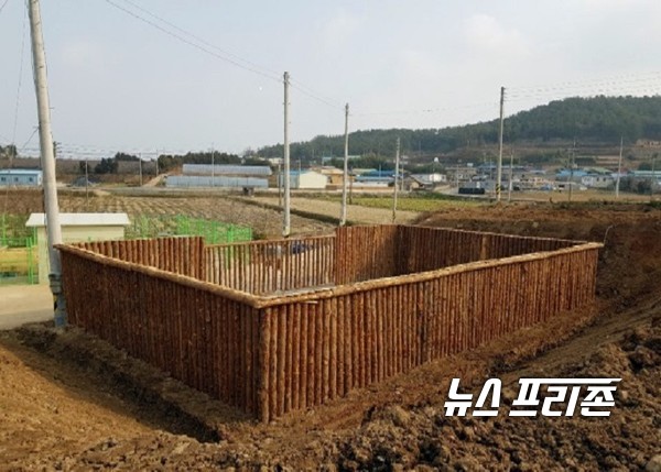 자연 친화형 영농폐기물 공동집하장 전경(압해읍 중촌마을)/ⓒ신안군 제공