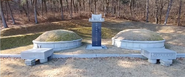 사진: 경기도 의정부시에 있는 조선일보  방 씨 일가 묘지. ⓒ 유튜브 방송화면 갈무리