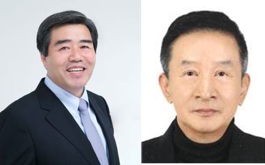 왼쪽부터 김동일 시장과 진한조 ㈜한림 회장.©보령시청