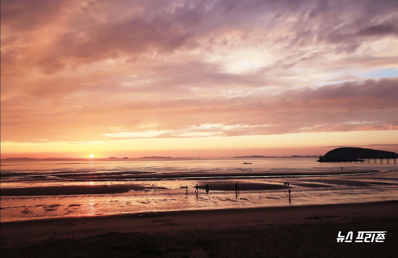 보령 용두해변의 석양.©보령시청