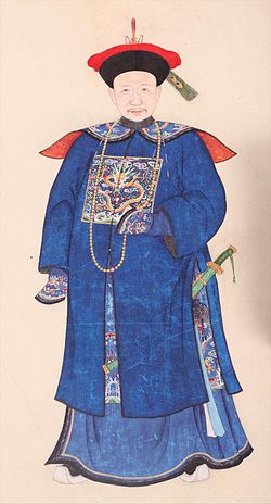 화신(和珅)(초상화:1750년 7월 1일 청나라 청나라 북경 서성  출생), 권력을 악용하여 사욕을 채우다/ⓒ위키백과