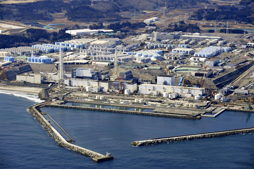 일본 동북부 후쿠시마현 소재 후쿠시마 제1 원자력 발전소의 지난 2월14일 전경.