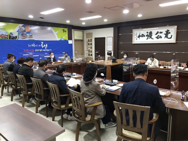 지난 25일 열렸던 주민참여예산위원회 회의 모습