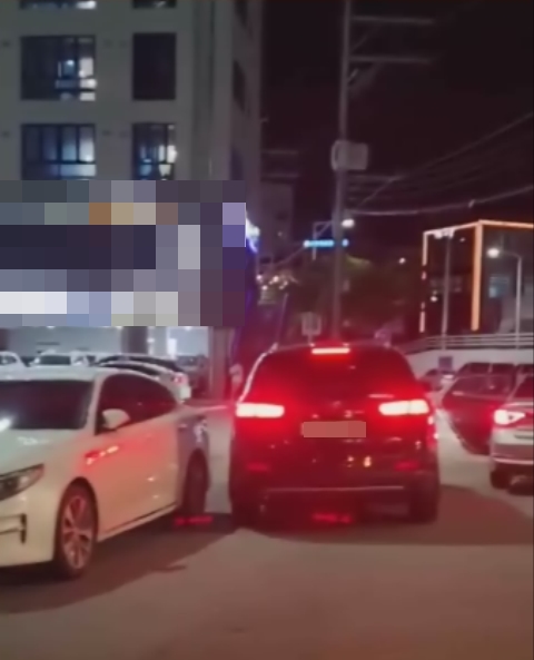 권영준 소방사가 음주운전 차량을 추격하는 모습