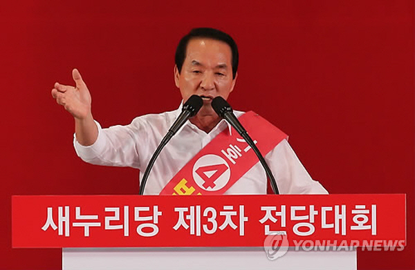 지난 2014년 새누리당 전당대회에 출마했던 박창달 전 의원의 모습. 그는 이른바 '조직의 달인'이라고도 불리는 등, 선거와 조직 관리에는 상당한 전문성을 갖춘 인사로도 불린다. 사진=연합뉴스