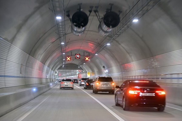 부산시가 유료도로 연속통행 할인제도를 실시한다. (천마산 터널)