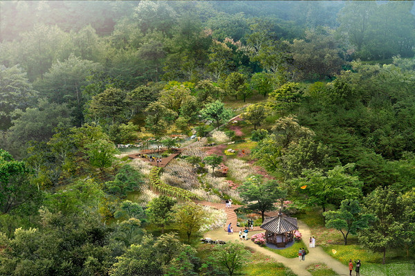 경관숲 조성사업이 추진되고 있는 구봉산 일원