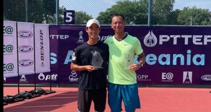 지난 23일 안성시청 직장운동경기부 테니스단 소속 김청의 선수가 ITF 태국 치앙라이 테니스대회에서 3차 대회에서 복식 준우승을 차지했다.(사진=안성시)