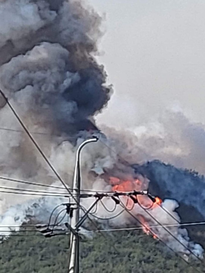 밀양산불, 독자제공