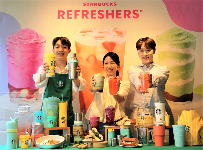스타벅스가 여름 신메뉴로 음료 3종을 출시했다. (사진=스타벅스 코리아)