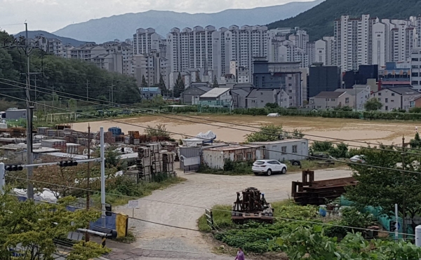 김해북부삼계동 인제대 백병원 부지 전경 ⓒ이진우 기자