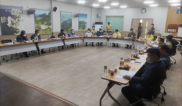 충남 서천군은 18일 육군 제8361부대 1대대에서 2022년 3분기 통합방위협의회를 개최했다.(사진= 서천군청)