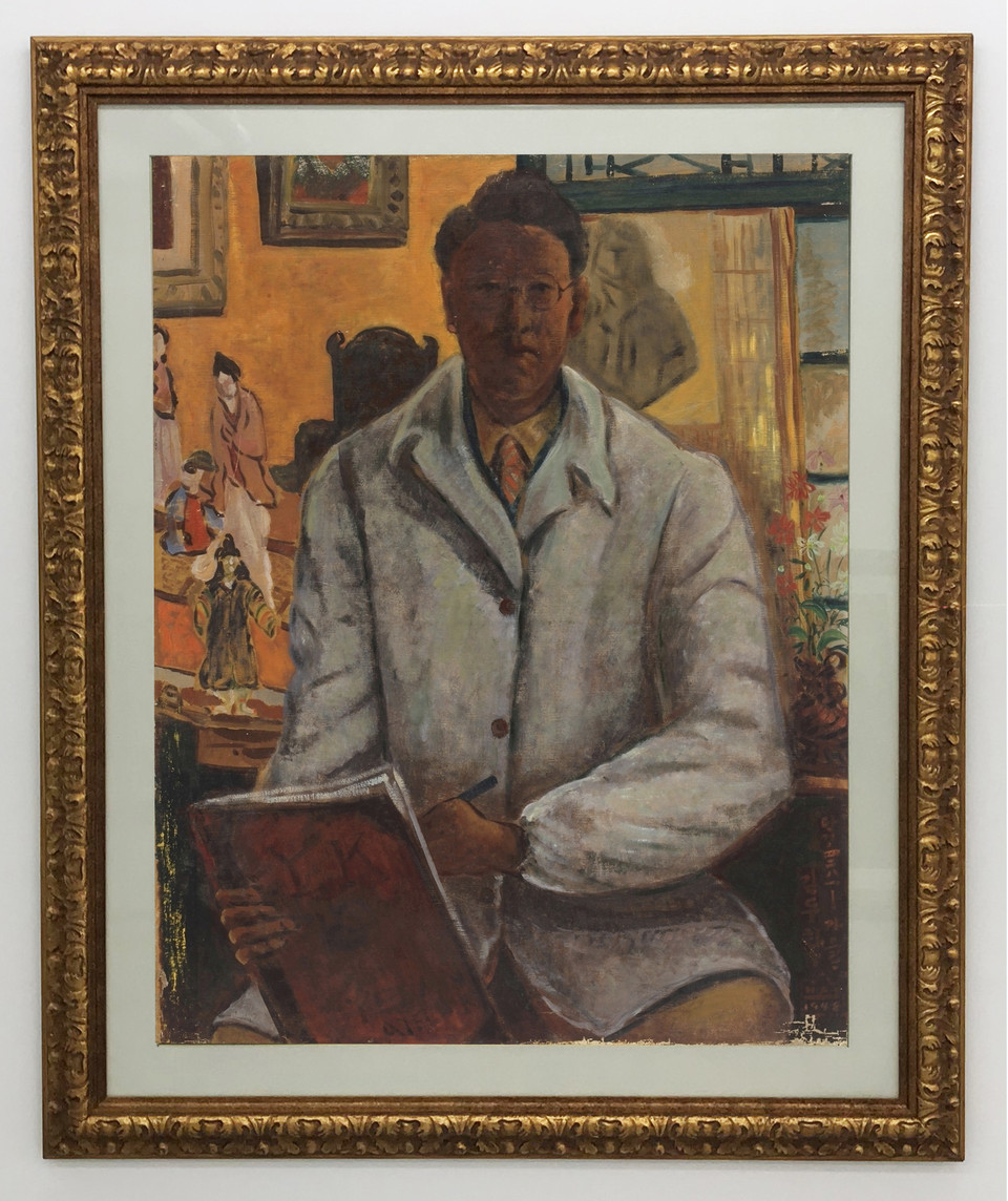 김두환작, 자화상 Self-Portrait, 1948, 91×117cm, Oil on canvas 복사.(사진=충남도청)