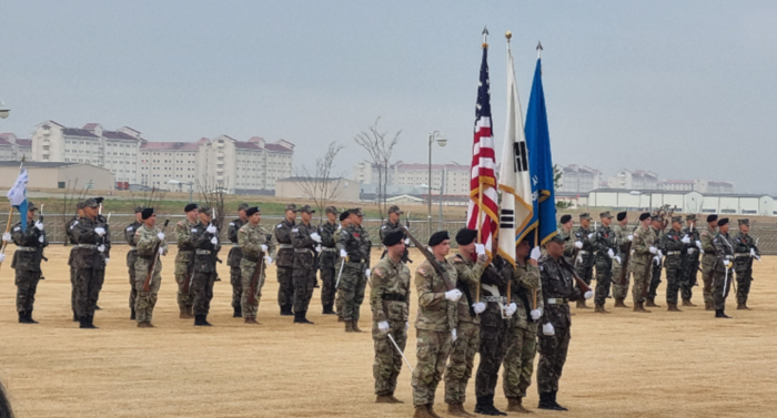 15일, 한미연합군사령부(이하 연합사)는 캠프 험프리에서 부대 이전 기념식을 개최했다.(사진=평택시)