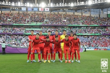 24일 카타르월드컵 본선 H조 1차전 우루과이전에 출전한 한국 베스트11(사진제공=대한축구협회)