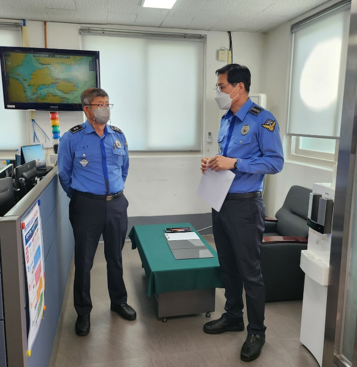 완도해경이 동절기 안전사고 대비 지휘관 치안현장 점검을 실시했다.