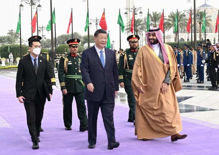 지난 9일 오후 사우디 리야드 압둘아지즈 국왕 국제컨벤션센터에서 '제1회 중국-GCC 정상회의'가 열렸다. (사진/신화통신)