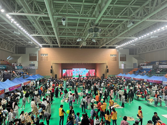 5일 통영체육관에서 열린 ‘제101회 어린이날’ 행사장 모습.(사진=통영시)