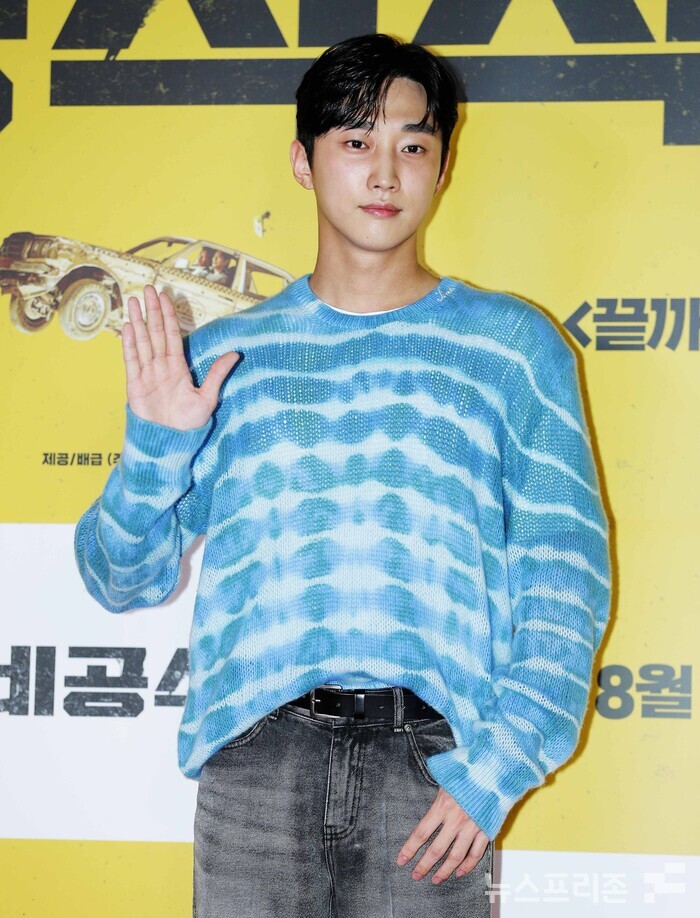 [NF포토] 진영, ‘우수에 찬 눈빛’(비공식작전 VIP 시사회)