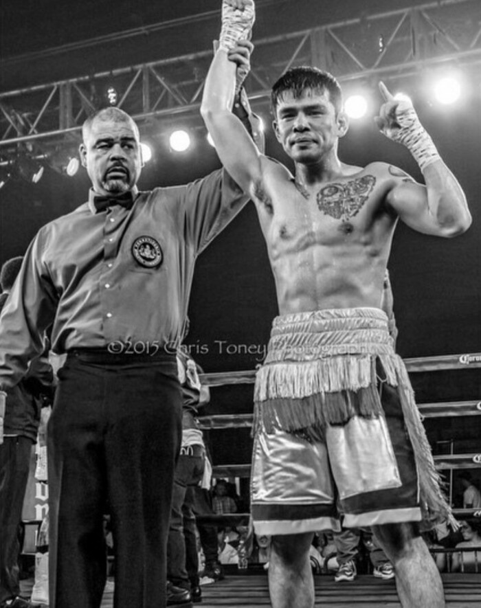 미국링에서 첫승을 신고하는 김강용