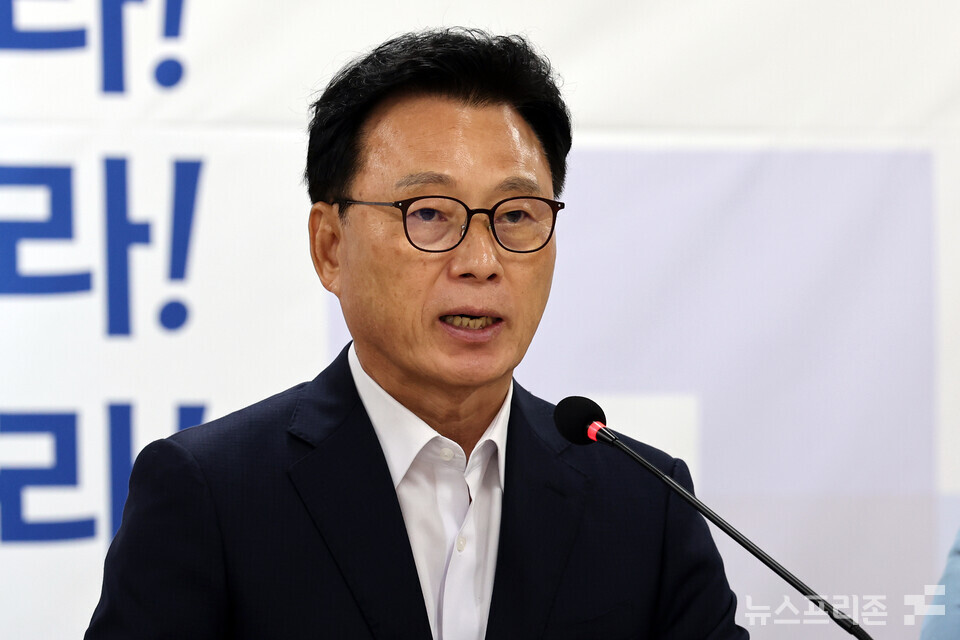 박광온 더불어민주당 원내대표가 30일 전남 무안군 민주당 전남도당에서 열린 현장 최고위원회의에서 발언하고 있다. (사진=연합뉴스)