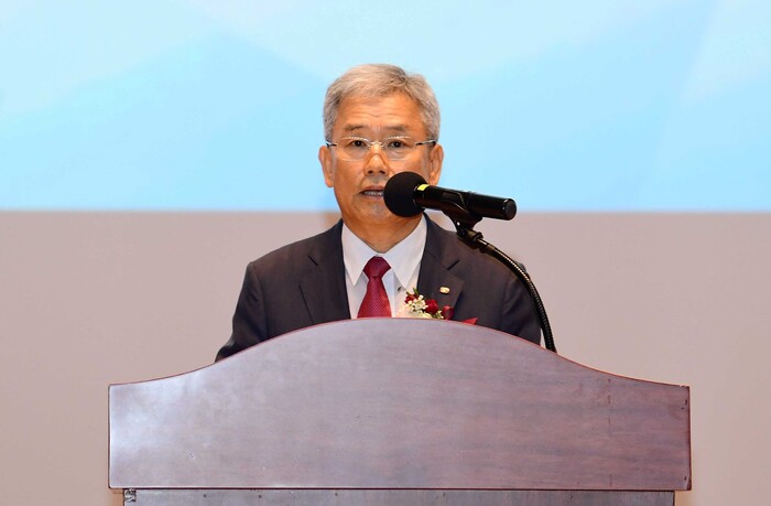 한국전력은 김동철 한국전력 사장이 9월 20일 전남 나주 한전 본사에서 취임식을 갖고 제22대 사장으로서 경영방침을 발표했다고 밝혔다. (사진=한국전력)