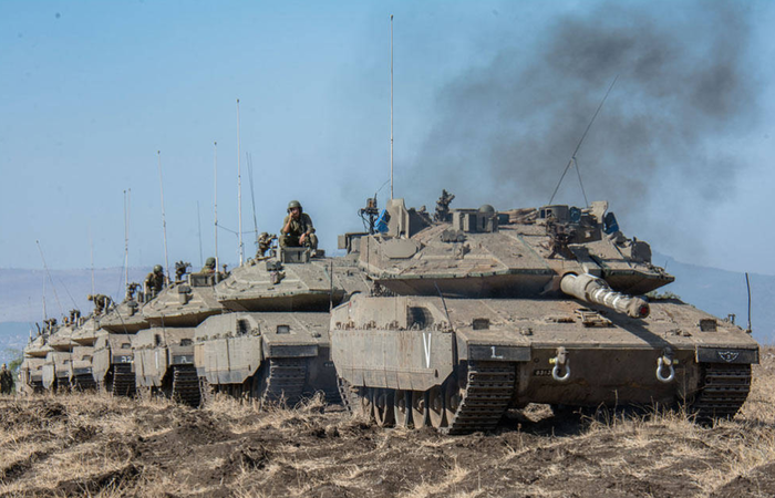 이스라엘은 이미 가자 인근에 탱크 장갑차량을 대거 집결시킨 것으로 알려졌다. (사진=펑파이뉴스)