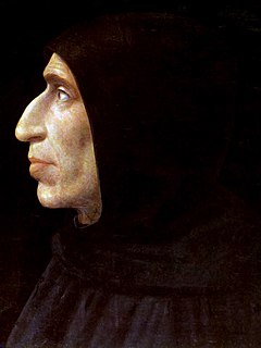 사진: 지롤라모 사보나롤라(Girolamo Savonarola, 1452년 9월 21일 ∼ 1498년 5월 23일)는 이탈리아의 도미니쿠스회 수도사·설교가·종교개혁가이다. 사보나롤라는 설교를 통해 피렌체 시를 개혁하고, 민주정치를 실시하려고 했다. [=위키백과 갈무리]