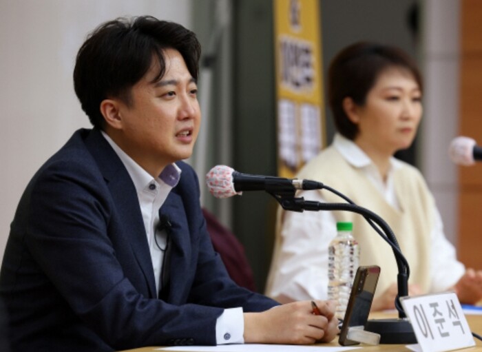 이준석 전 국민의힘 대표가 지난 4일 부산 경성대에서 열린 토크콘서트에서 발언하고 있다. (사진=연합뉴스)