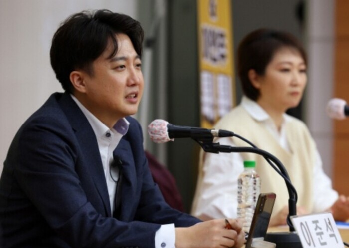 이준석 전 국민의힘 대표가 지난 4일 부산 경성대에서 열린 토크콘서트에서 발언하고 있다. (사진=연합뉴스)