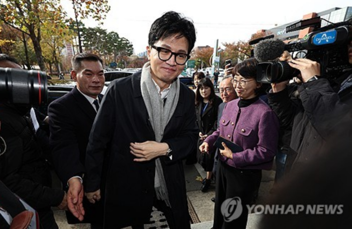 한동훈 법무부 장관이 지난 17일 대구 수성구 스마일센터를 방문하고 있다.(사진=연합뉴스)
