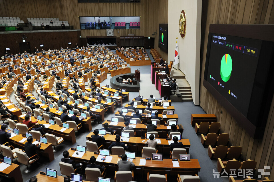 국회 본회의 전경. (사진=연합뉴스)