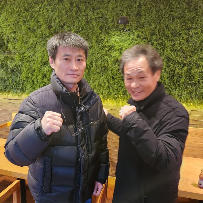 한해를 마무리 하면서 행사장에서 만난 복싱인들