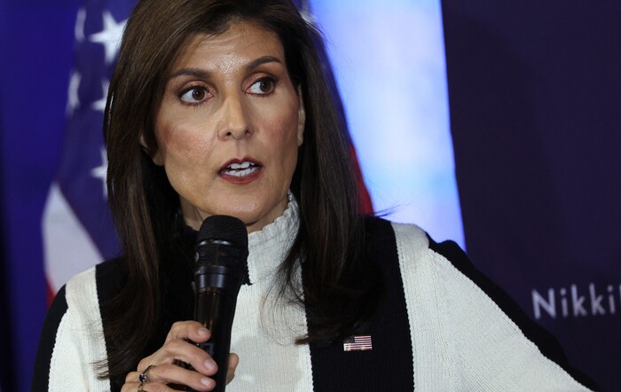공화당 대선후보 경선에서 2위로 떠오른 니키 헤일리 전 유엔 대사(사진=AFP, 연합뉴스)