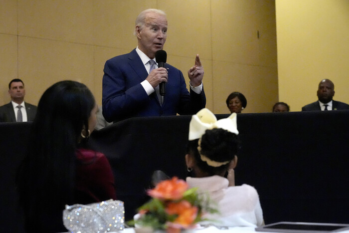 조 바이든 미 대통령이 28일(현지시간) 사우스캘롤라이나의 한 교회에서 요르단내 미군기지 공격에 대해 "책임을 물을 것"이라며 입장을 밝히고 있다. (사진=AP, 연합뉴스)