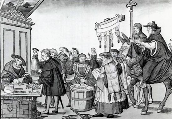 교황의 면죄부 ⓒ 블러그 갈무리