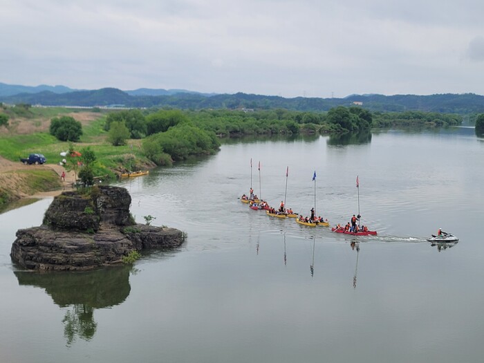 ‘제49회 의령홍의장군축제’ 의병유적지 뱃길투어.(사진=의령군) 