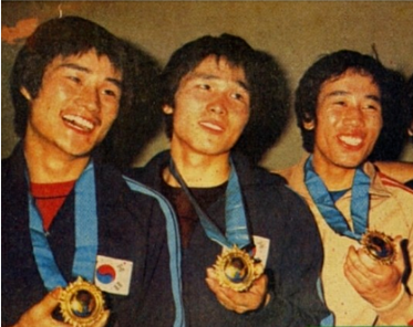 78년 방콕아시안게임 금메달 황철순(좌측)과 김인창(우측)