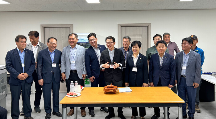 당협회의에 참석한 산청 함양 거창 합천군 운영위원 모습(사진=국민의힘 거창당협)