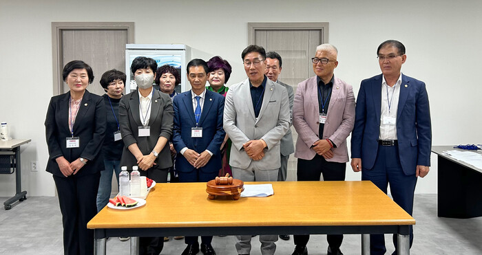 당협회의에 참석한 산청 함양 거창 합천 운영위원 모습.(사진=국민의힘 거창당협)