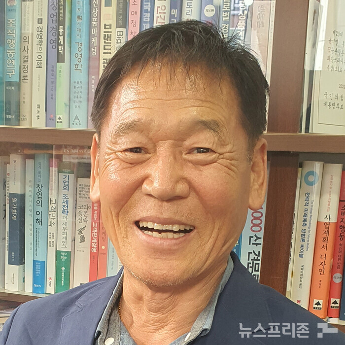 김윤수 전 거창군 볼핑협회장(사진=이태헌 기자)