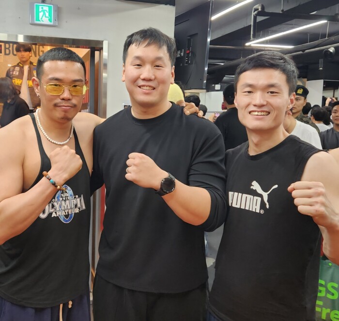 91년생 트리오 김동희 김주원 김기만 관장(좌측부터)