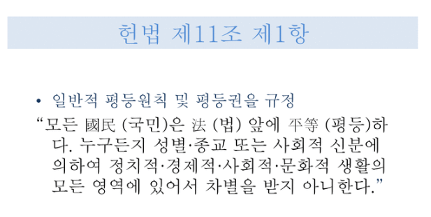 헌법 11조 1항