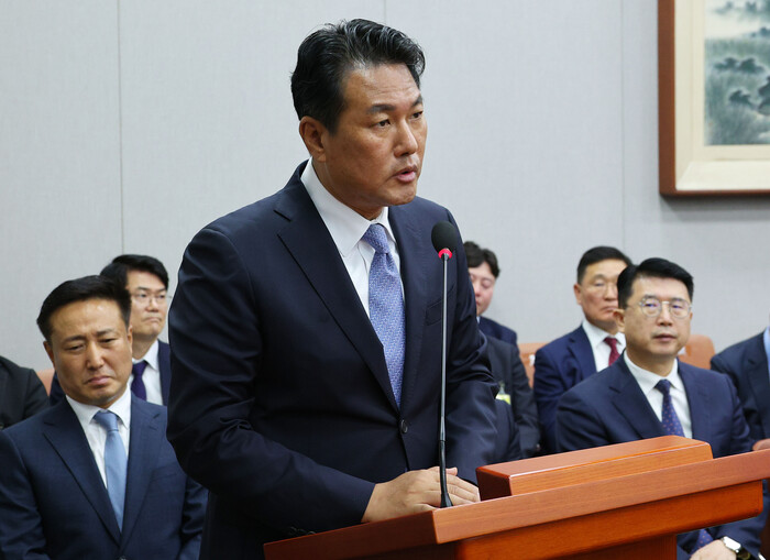 김태효 국가안보실 1차장이 1일 국회 운영위원회에서 답변하고 있다. (사진=연합뉴스)