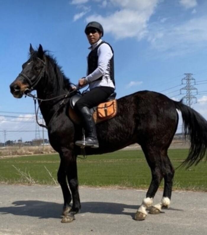 여가시간에 승마를 즐기는 이철승 심판위원장