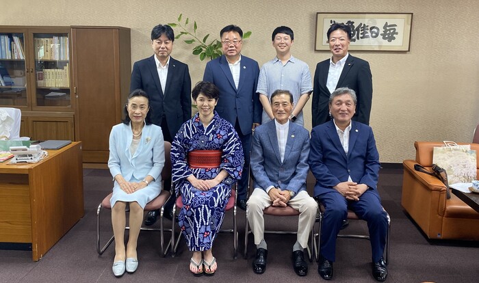 국제 자매도시 일본 가사오카시 방문.(사진=고성군)