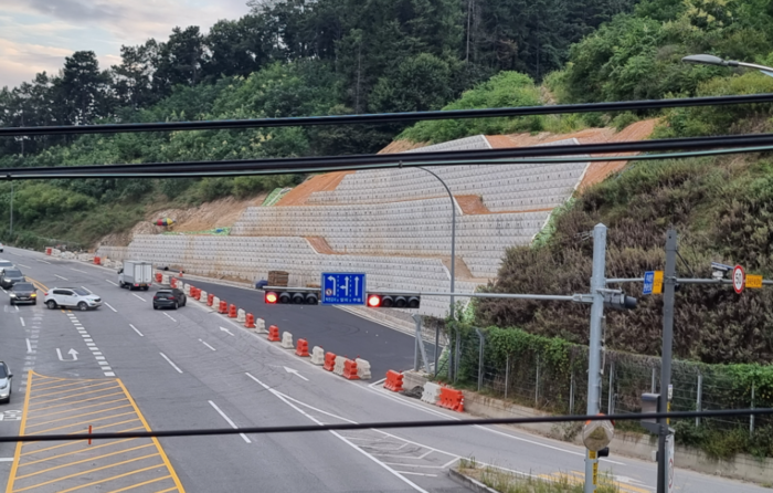 용인특례시가 삼가교차로 U턴 차로 폭을 2배 확장했다.(사진=용인특례시)