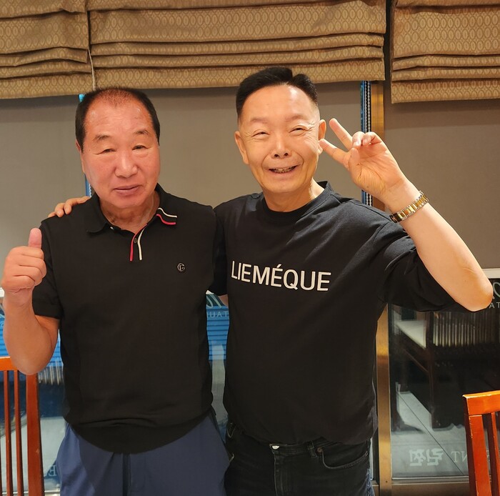 대광건설 정순현 회장과 김학래 회장(우측)